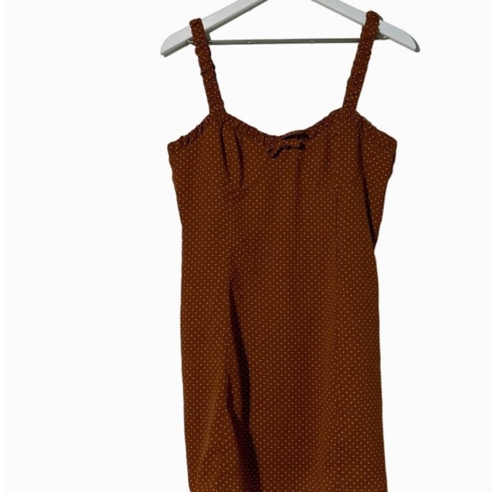 Brown Polka Dot Dress